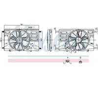 NISSENS 850100 Fan, radiator