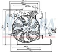 Radiator fan Single Fan 85202 NISSENS for OPEL MERIVA A MPV