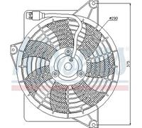Nissens 85371 Fan, A/C condenser