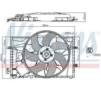 NISSENS 85656 Fan, radiator