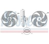 NISSENS 85672 Fan, radiator