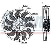 NISSENS 85692 Fan, radiator
