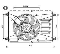 AVA COOLING SYSTEMS FD7556 Fan, radiator