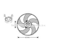PRASCO PE7522 Fan, radiator