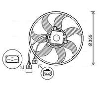 PRASCO VN7534 Fan, radiator