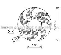PRASCO VN7535 Fan, radiator