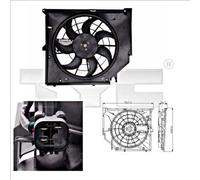 Radiator Fan TYC Fits BMW E46 6922554