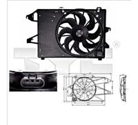 Radiator Fan TYC Fits FORD Mondeo II III Turnier 6830242