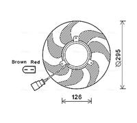 PRASCO VN7535 Fan, radiator