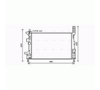 Radiator FD2578 AVA 1703514 1720432 1804847 1830143 BV618005BA