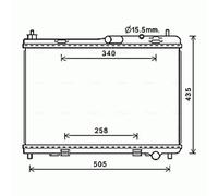 Radiator FD2605 AVA 1772874 5054660 AE818005AB