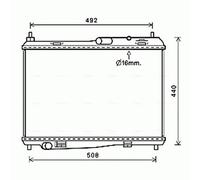 Radiator FD2620 AVA 1768105 1778265 2029178 C1B18005AA C1B18005BB