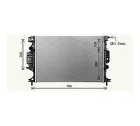 Radiator FD2689 AVA 1768469 2066575 DG938005AC DG938005AD