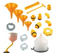 Radiator Fill Funnel Kit, 19-Piece Coolant Filler Burping Set, 8.39x7.48 inches Antifreeze Bleeder Tool for Automotive Radiator Filling, Air Removal,Fluid Transfer in Cars and Trucks