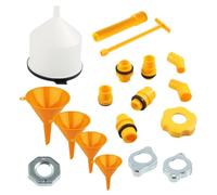 Radiator Fill Funnel Kit, Coolant Filling Funnel, Antifreeze Funnel Set, Coolant Bleeder Kit, Automotive Coolant Funnel, Radiator Filler Tool, Coolant Burping Kit, Car Radiator Funnel, 19X Radiator