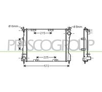 Radiator fits RENAULT CLIO Mk3 1.5D 2005 to 12 K9K772 8200468913 8200468931