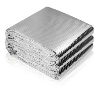 Radiator Foil Reflector Roll - Radiator Reflector Insulation Foil Reflector Panels, Heat Reflective Foil Insulation Roll for Behind Radiators to Save Energy (1m x 60cm Roll with 20 PCS Sticky Pads)