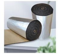 Radiator Foil Reflector RollSelfAdhesive Reflective Aluminum Foam Insulation for Thermal Efficiency Ideal for Floors Roofs Garage Doors Camper Vans (25mm Thick 1x1m / 3.2x3.2ft)