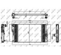 NRF 58411 Engine radiator