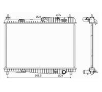 NRF 53152 Engine radiator