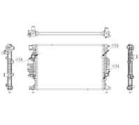 Radiator for Ford Mondeo S7CB 2.5 Litre Petrol May 2015 to Present Genuine NRF