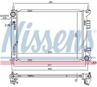 Radiator For KIA VENGA 1.4 CVVT 02/10- HYUNDAI IX20 1.6 CVVT 11/10-07/19