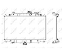 NRF 58416 Engine radiator