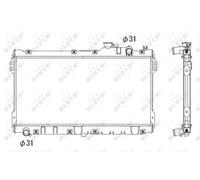 Radiator for Mazda MX5 B64F 1.6 Litre Petrol May 1990 to May 1994 Genuine NRF