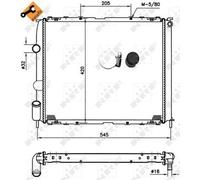 Radiator for Renault Kangoo 1.2 Litre Petrol August 1997 to Present Genuine NRF