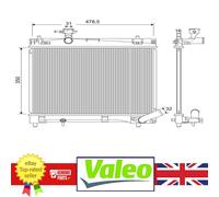 Radiator for Toyota VERSO 10-16 YARIS 11-17 16400-0Y060