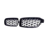 Radiator Front Grill For BMW F30 F31 F35 3 Series 320 323 325 330i Car Front Kidney Bumper Grill Grilles Diamond Style Racing Grills Grille 13-19 Car Replacement Grille(Silver and Black)
