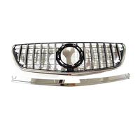 Radiator Front Grill Racing Grill For Benz Metris W447 V Class V220 V250 V260 V300 2016-20 Front Grille GT Style Upper Bumper Car Replacement Grille(Silver)