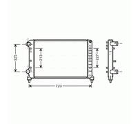 Radiator FTA2261 AVA 46749005 46803039 51779231