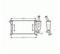 Radiator FTA2368 AVA 51729379 51759805 51773189 51773190 51773191