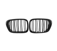 Radiator Grill For BMW E39 5 Series 525 528 1999 2000 2001 2002 2003 Glossy Black Grille Car Front Hood Racing Grille Auto Accessories Dual Line Intake Grille Front Bumper Grille(Matt Black)