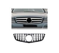 Radiator Grill For C W204 For AMG For GT 2007 2008 2009 2010 2011 2012 2013 2014 Car Front Bumper Grille Front Grill(Silver Colour)