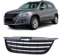 Radiator Grill without Emblem with Double Ridge Black for VW Tiguan 5N Sport 07 - 11