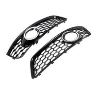 Radiator Grille 2X For A3 8P 2009-2012 Honeycomb Front Bumper Grille Fog Light Lamp Covers