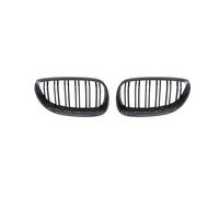 Radiator Grille A Pair Gloss Black Car Front Sport Kidney Grilles Grill For Bmw 5 Series For M5 E60/E61 525i 528i 528xi 530i 2003-2010(Double Line Carbon)