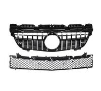 Radiator Grille Compatible With Mercedes-Benz For SLK R172 SLK200 SLK250 SLK350 2012 2013 2014 2015 2016 Front Bumper Grille Hood Mesh Upper Lower Grill