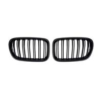 Radiator Grille For BMW For X3 For F25 2010-2013 All Black Single Line Style Front Bumper Grilles Silver Diamonds Racing Double Slat Grills Front Grill(Double-Matte Black)