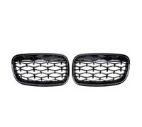 Radiator Grille For BMW X5 E70 X6 E71 2007-2014 Chrome Silver Diamonds Style Double Dual Slats Upper Grills All Black Front Bumper Grilles