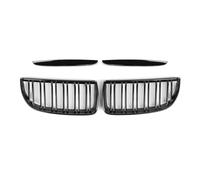 Radiator Grille For Car For E90 E91 For Pre-Facelift 2005 2006 2007 2008 Car Grille Grill Front Kidney Gloss Black Double Slat Hood Grille Racing Grills Front Grille