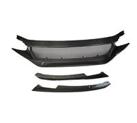 Radiator Grille For Civic 10th FK7 FK8 For TYPE-R Fiberglass Front Bumper Grille Racing Car FC JS N1 Style Carbon Fiber Decoration Black QAQMHVCVB(Style B)