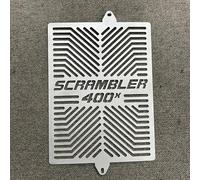 Radiator Grille Guard Cover Protector Compatible with For Triumph Scrambler 400X 2024 Motorcycle Net Protection (Silver)