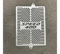 Radiator Grille Guard Cover Protector Compatible with For Triumph Speed 400 2024 Motorcycle Net Protection (Silver)