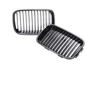 Radiator Grille Replacement For 3 Series E36 For Pre-LCI 1992-1996 Dual Slat Carbon Matte Grill Front Bumper Kidney Gloss Black Grills Cover Lower Grille(Single Gloss Black)