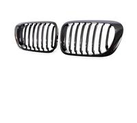 Radiator Grille Replacement For 3 Series E46 2-Door 1998-2002 Pre-Facelift 2000-2007 M3 Coupe Cabriolet Single Slat Grill Kidney Grille Lower Grille(Piano Black)