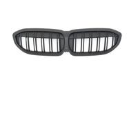 Radiator Grille Replacement For 318i 320i 320d 330i 340i 340d Front Radiator Grid Grille Kidney Grill Tuning Mesh Lower Grille(Matte Black 2 Line)