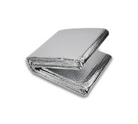 Radiator Heat Insulation Foil with Reflective Aluminum Film for Energy Saving, 60cm x 5m Size with Pads Included, Silver Color